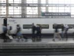 Imagen del tren de la l&iacute;nea AVE en la estaci&oacute;n de Atocha.