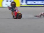 Accidente de Jorge Lorenzo durante los entrenamientos libres del GP de los Pa&iacute;ses Bajos.