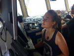 Carola Rackete, en el barco de la ONG 'Sea Watch'.