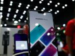 Un m&oacute;vil de Huawei es expuesto en la Thailand Mobile Expo 2019 en Bangkok.