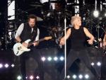 El banda Bon Jovi, durante el concierto de su gira 'This house is not for sale' ofrecido en el Wanda Metropolitano, en Madrid.