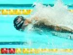 Caeleb Dressel, durante la prueba de 100 metros mariposa de los Mundiales de nataci&oacute;n de Gwangju 2019.