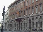 Imagen de la fachada del Ministerio de Hacienda, en la madrile&ntilde;a calle de Alcal&aacute;.