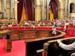 Pleno del Parlament con el presidente de la Generalitat, Quim Torra.
