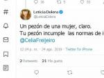 Leticia Dolera se queja de la 'censura' de Instagram.