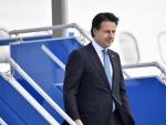 El primer ministro italiano, Giuseppe Conte, aterriza en Biarritz (Francia) para la reuni&oacute;n del G-7
