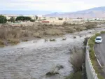 Situación del río Andarax tras las fuertes lluvias recibidas