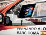 Fernando Alonso, al volante del Toyota Hilux durante la Lichtenburg 400.