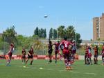 Torneo de rugby en el polideportivo de Quatre Carreres, en Val&egrave;ncia.