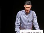 Cristiano Ronaldo, durante la recepci&oacute;n del 'Marca Leyenda'.