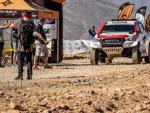 El Toyota de Alonso y Coma, en el Rally de Marruecos