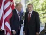 Trump recibe a Erdogan en la Casa Blanca en 2017.