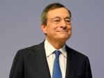 Mario Draghi, presidente del Banco Central Europeo en la rueda de prensa del 24 de octubre en Frankfurt (Alemania).
