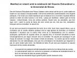Manifiesto de la Universidad de Girona en el que los alumnos piden un m&eacute;todo distinto de evaluaci&oacute;n por las manifestaciones por el 'proc&eacute;s'