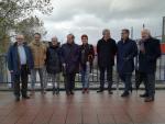 Luis Garicano con responsables de Ciudadanos de Asturias en Avil&eacute;s.