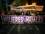 Manifestaci&oacute;n con motivo del D&iacute;a Internacional de la Eliminaci&oacute;n de la Violencia contra la Mujer en Madrid.