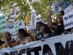 Manifestantes en la manifestaci&oacute;n contra el cambio clim&aacute;tico del 27 de septiembre de 2019 en Madrid.