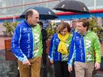 El alcalde de Madrid, Jos&eacute; Luis Mart&iacute;nez Almeida recibe a los ciclistas que acuden a la COP25.