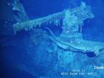 Imagen submarina del pecio del SMS Scharnhorst, buque alem&aacute;n hundido en 1914 en la I Guerra Mundial.