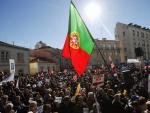 Imagen de archivo de unas protestas en Portugal.