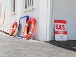 Puesto de socorrismo con salvavidas en Playa de Palma.