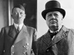 Im&aacute;genes de archivo de Adolf Hitler y Winston Churchill.