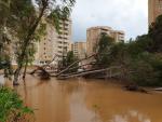 El temporal provoca da&ntilde;os materiales en Los Urrutias, Los Nietos, Playa Honda y La Manga (Cartagena)