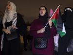 Mujeres jordanas durante una protesta contra el llamado 'Acuerdo del siglo'.