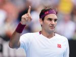 Federer, en el Open de Australia.