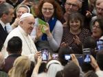 El papa Francisco durante su audiencia semanal en el Vaticano.
