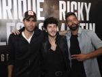 Enrique Iglesias, Sebasti&aacute;n Yatra y Ricky Martin en la presentaci&oacute;n de su gira conjunta.