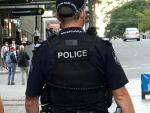 Un agente policial en Brisbane, Australia, en una imagen de archivo.