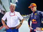 Helmut Marko, asesor deportivo de Red Bull, y Max Verstappen, piloto.