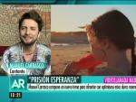 El cantante Manuel Carrasco presenta en Telecinco su nueva canci&oacute;n.