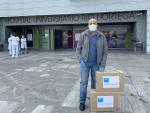 Entrega de libros en el Hospital R&iacute;o Hortega de Valladolid