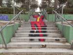 Imagen de 'Joker' en las escaleras del parque W&uuml;rzburg en Salamanca.