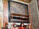 El IVCR+I restaura 'Santa Clara y la expulsi&oacute;n de los sarracenos' del pintor Paolo de Matteis &middot; &middot;