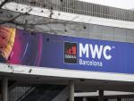 Mobile World Congress MWC venue on February 12, 2020 at the Fira Barcelona Montjuic centre in Barcelona.