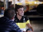 Fernando Alonso, con la ropa de Renault