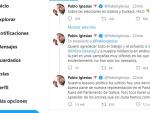 Hilo de Pablo Iglesias sobre su debacle en los comicios gallegos y vascos.