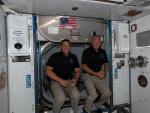 Los astronautas de la NASA Bob Behnken y Doug Hurley