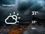 El tiempo en Tarragona: previsi&oacute;n para hoy martes 25 de agosto de 2020