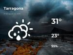 El tiempo en Tarragona: previsi&oacute;n para hoy jueves 27 de agosto de 2020
