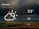 El tiempo en Badajoz: previsi&oacute;n para hoy martes 15 de septiembre de 2020