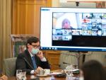 El ministro de Sanidad, Salvador Illa, preside por videoconferencia la reuni&oacute;n del Consejo Interterritorial del Sistema Nacional de Salud, en Madrid (Espa&ntilde;a), a 30 de septiembre de 2020.