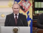 Vladimir Putin y Kim Jong-un en el v&iacute;deo deepfake realizado por RepresentUs.