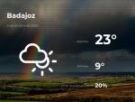 El tiempo en Badajoz: previsi&oacute;n para hoy domingo 4 de octubre de 2020