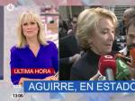 Esperanza Aguirre y Mar&iacute;a Rey, en '120 Minutos'.