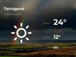 El tiempo en Tarragona: previsi&oacute;n para hoy lunes 12 de octubre de 2020