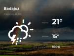 El tiempo en Badajoz: previsi&oacute;n para hoy mi&eacute;rcoles 21 de octubre de 2020